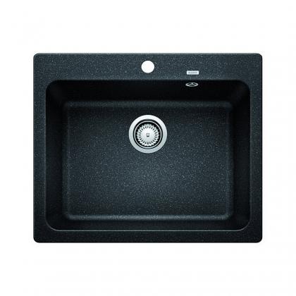 BLANCO 525941 Sink Naya 6 black without eccentric Silgranit PuraDur