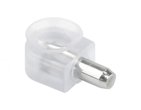 STRONG Shelf support with suction cup 13/5 nickel