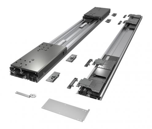 StrongLine Dornio sliding cabinet doors in one plane 2 wings 2050m 80kg profiles