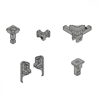 HETTICH 9360730 FurnSpin Cadro bez profilů sada bílá