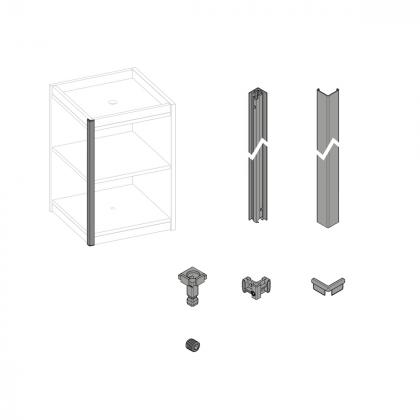 HETTICH 9360945 FurnSpin Cadro hybrid vertikální komplet sada černá