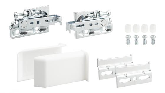 STRONG rectifying metal fittings with white caps