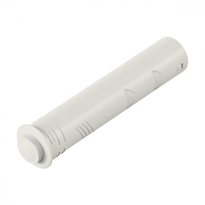 HETTICH 9375906 pístek PTO s čočkou, krátký, k zavrtání, bílá