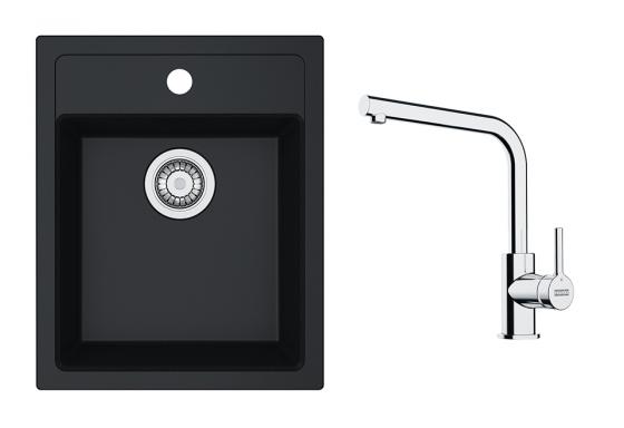 FRANKE Set T113Č SID 610-40 black + FS 3230.031