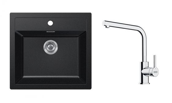 FRANKE Set T114Č SID 610 black + FS 3230.031