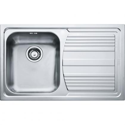FRANKE Sink LLX 611/2P 790 x 500mm stainless steel drain on the right