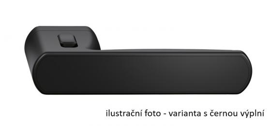 TWIN Handle Allegra 1618 FAST LOCK/CM, left handle (black inlay)