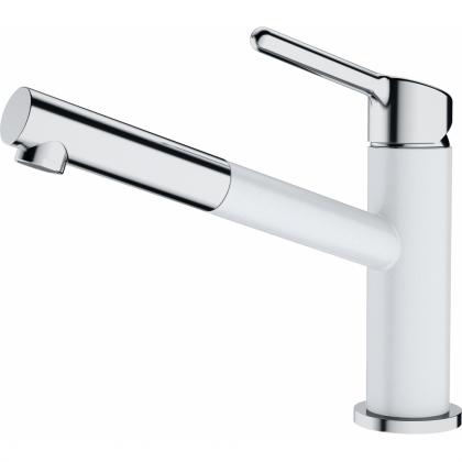 FRANKE Tap FC 3055.094 ORBIT chrome/white led with pull-out aerator