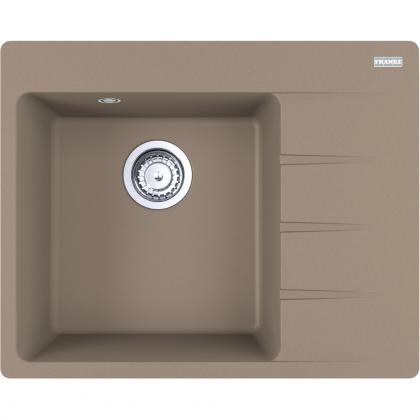 FRANKE Sink CNG 611-62 TL/2 620 x 500 cashmere drain right