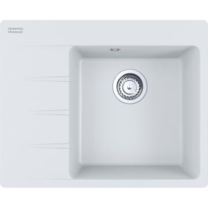 FRANKE Sink CNG 611-62 TL/7 620 x 500 white led drain left