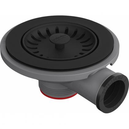 Franke Accessories 112.0657.022 Strainer Valve Colorline With Branch Black Matt