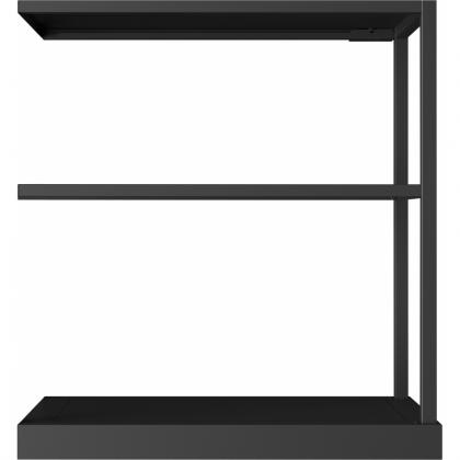FRANKE Additional shelf module, matt black, smoke gray glass