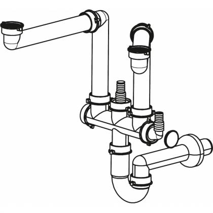 FRANKE Accessories 112.0624.484 F3L space-saving drain connection NEW