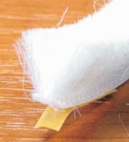 OKE-stop brush self-adhesive 6.7x12mm white