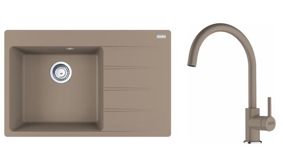 FRANKE Set G272KA CNG 611-78 TL/2 cashmere + FC 6018.424