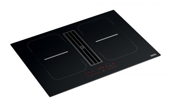 Franke Induction Hob With Integr.Chimney Hood Fma 8391R Hi Black Glass/White Gr.