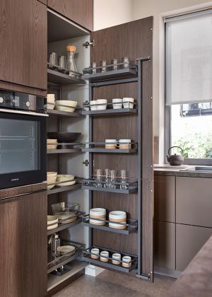 K-KES Tandem III, pantry cabinet, Arena Style, 600/1700mm, anthracite