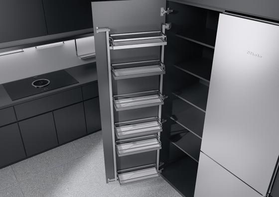 K-KES Tandem Side III, pantry cabinet, Arena Style, 600/1700mm, chrome