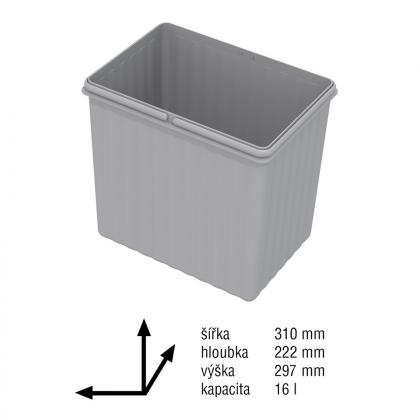 Gollinucci Accessories Spare Container Sistema 1X16L Grey