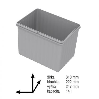 Gollinucci Accessories Spare Container Sistema 1X14L Grey
