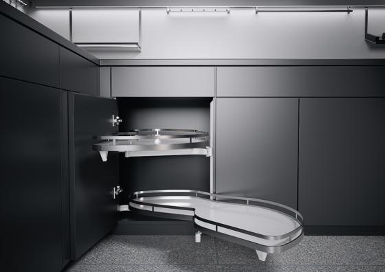 K-Kes Lemans Ii, Shelf And Attachment, Arena Style, White/Chrome, R, 600/600-750