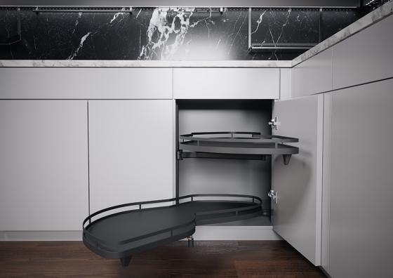 K-Kes Lemans Ii, Shelf And Attachment, Arena Style, Anthracite, L,600/600-750