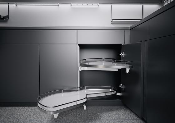 K-Kes Lemans Ii,Shelf And Attachment,Arena Classic,White/Chrome,L,600/720-900