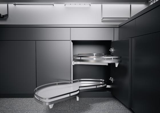 K-Kes Lemans Ii, Shelf And Attachment, Arena Style, White/Chrome, L, 450/600-750