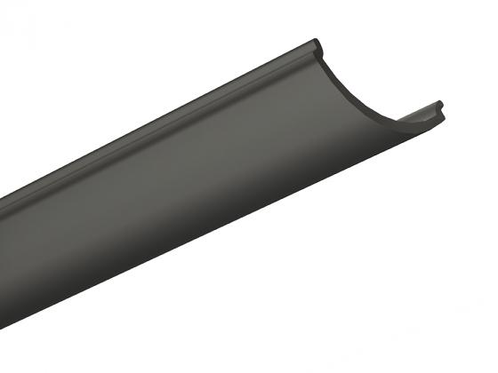 StrongLumio cover strip for LED profiles Angular clip-on black 2030mm