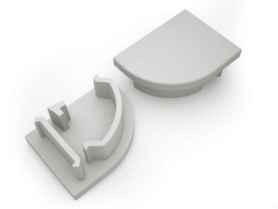 StrongLumio koncovka k profilu Maglyte-10 Angular šedá