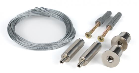 StrongLumio závěsné lanka k profilům Maglyte, stříbrná