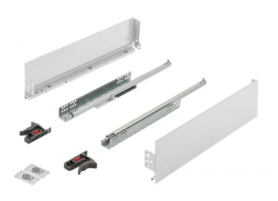K-StrongMini drawer 121/350mm, soft-close full extension 30kg, white
