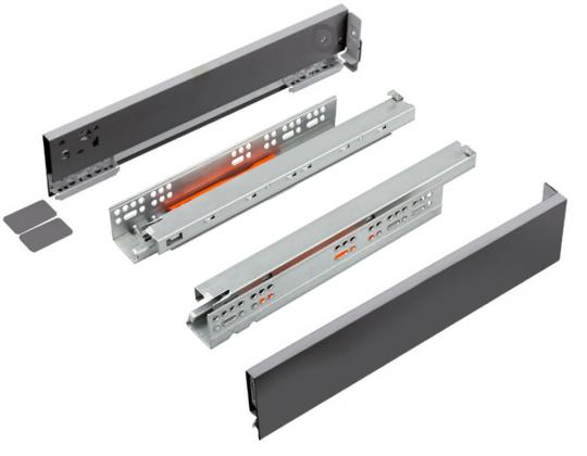K-StrongMax 18 drawer H89/500mm push, grey