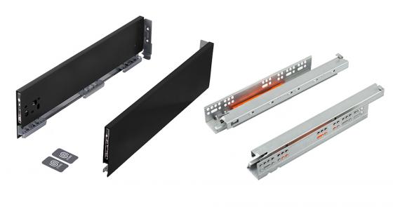 K-StrongMax 16 drawer H121/500mm push, blac