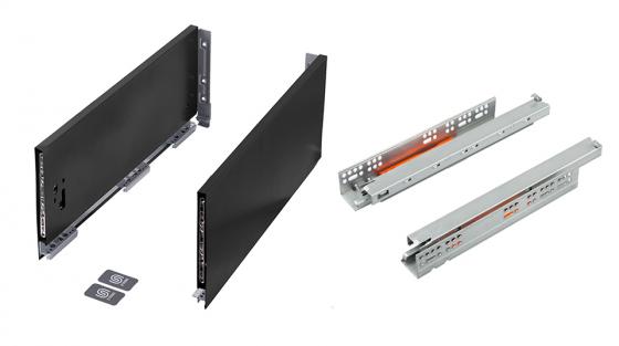 K-StrongMax 16 drawer H185/500mm push, blac