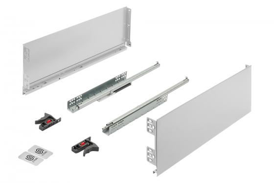 K-StrongMini drawer 185/350mm, soft-close full extension 30kg, white