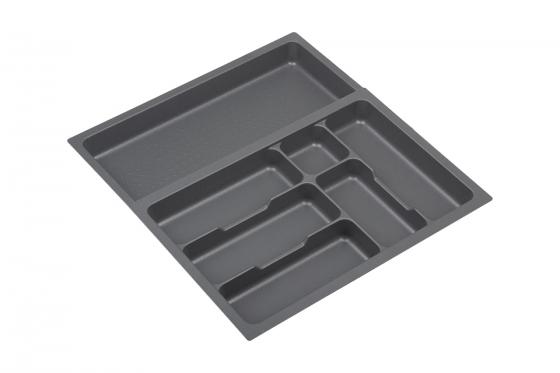 K-StrongIn Cutlery tray with pull-out side insert 330-525x490mm anthracite