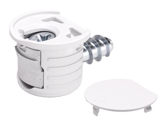 IF KORE 15 connecting fitting, M6x8 mm, white cover cap