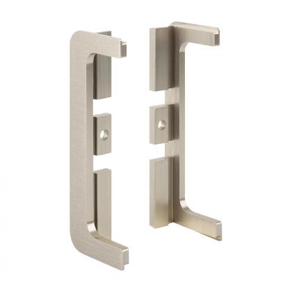 TULIP Gola C-Profile End Piece- Open, metal, stainless steel imitation, R+L