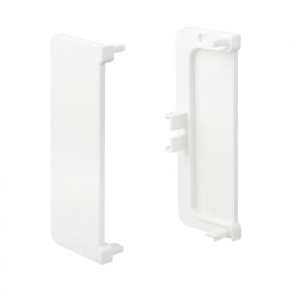TULIP Gola C-Profile End Piece- Closed, white, plastic, R+L