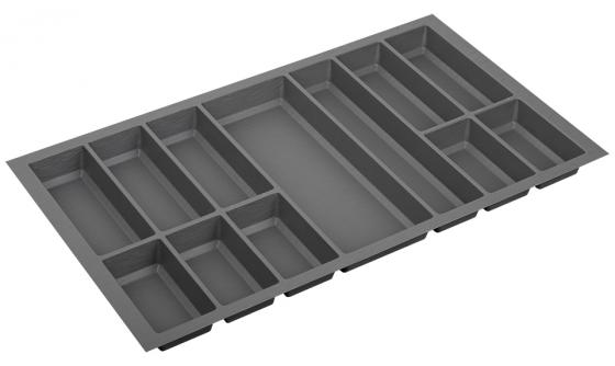 Cutlery tray Classico Split 822x474mm anthracite