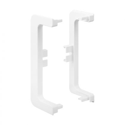 TULIP Gola C-Profile End Piece- Open, white, plastic, R+L