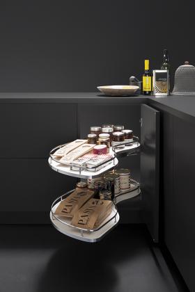 K-Vibo Fly 3.0 Galaxy, Corner Shelf, Attachment, White/Chrome, L, 450/655-705