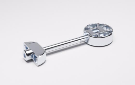 Set w/ 2 K TOP worktop connectors L105mm (disassembled), 100mm