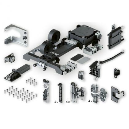 HAWA 53440 Hawa Folding Concepta III 25 v2 Push sada, 1900 - 2700mm, levá