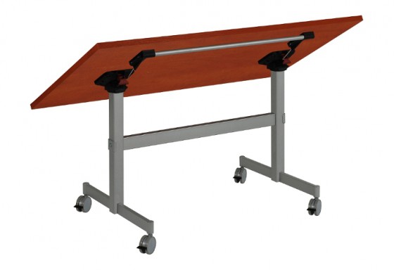 MILADESIGN Folding desk base mobile ST847MU RAL9010