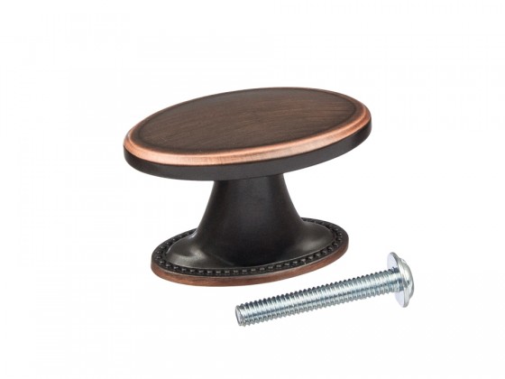 TULIP Knob Tomo old copper dark