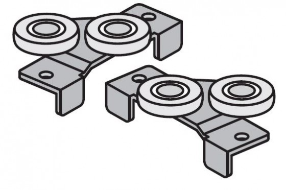 SEVROLL 10135 upper trolley Simple (for laminate 18mm) frameless L+P