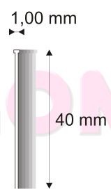 Nail Brad 12/40 zinc, 5000 pcs