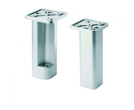 Furniture leg 727R height 65mm gray RAL9006
